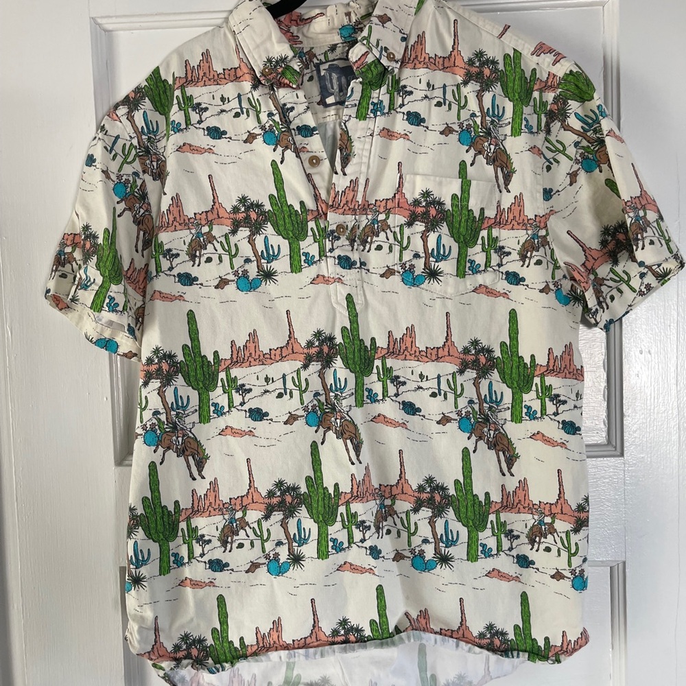 Men's Desert Print Short Sleeve Shirt